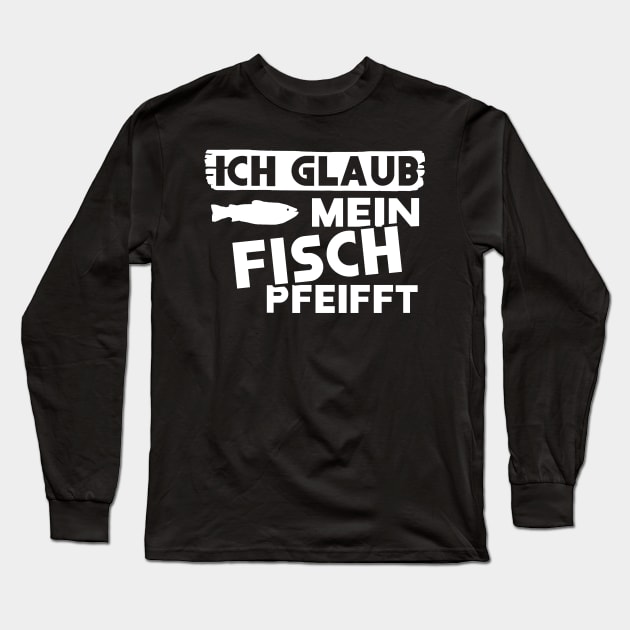 lustiger fisch spruch meerfisch nordsee ostsee Long Sleeve T-Shirt by FindYourFavouriteDesign